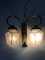 Wandlampe mit zwei Laternen aus Messing, 1960er 2