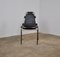 Stühle aus Chrom & schwarzem Leder, 1970er, 6er Set 3