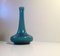 Vintage Turquoise Glass Vase by Per Lütken for Holmegaard, 1970s 1