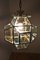 Large Italian Lantern in Brass & Cut Glass, 1950s 4