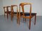 Juliane Esszimmerstühle aus Teak von Johannes Andersen für Uldum Møbelfabrik, 1960er, 4er Set 6