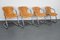 Cognac Leather Dining Chairs by Willy Rizzo, 1970s, Set of 4 10