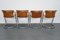 Cognac Leather Dining Chairs by Willy Rizzo, 1970s, Set of 4 13