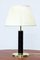 Swedish Brass and Leatherette Table Lamp from GMA, 1960s 1