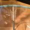 Vintage Glass Side Table with Arrow Legs 6