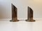 Vintage Danish Brass Pipe Candle Holders from Danalux, 1960s, Set of 2, Image 1