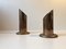 Vintage Danish Brass Pipe Candle Holders from Danalux, 1960s, Set of 2 2