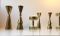 Skandinavische Vintage Kerzenhalter aus Messing, 6er Set 2