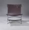 Vintage Scissor Chair in Chrome & Saddle Leather, Image 2