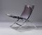Vintage Scissor Chair in Chrome & Saddle Leather, Image 1