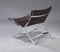 Vintage Scissor Chair in Chrome & Saddle Leather 4