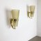 Italian Brass Wall Lights, 1950s, Set of 2 2