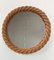 Round Rope Mirror in the Style of Audoux Minet, France, 1970s 7