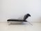 Vintage Black Leather & Steel Chaise Lounge by Massimo Iosa Ghini for Moroso 1