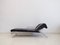 Vintage Black Leather & Steel Chaise Lounge by Massimo Iosa Ghini for Moroso 2
