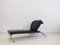 Vintage Black Leather & Steel Chaise Lounge by Massimo Iosa Ghini for Moroso 4