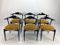 Vintage Italian Lacquered Dining Chairs, 1960s, Set of 6 10