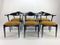Vintage Italian Lacquered Dining Chairs, 1960s, Set of 6 3