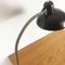 Lámpara de escritorio con fijación de mesa negra de Christian Dell para Kaiser Idell, años 50, Imagen 8