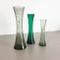 Vases en Cristal de Verre Soufflé à la Main de Alfred Taube, 1960s, Set de 3 2