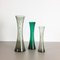 Mundgeblasene Vasen aus Kristallglas von Alfred Taube, 1960er, 3er Set 1