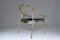 Französischer Vintage Armlehnstuhl aus Messing 4