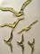 Mid-Century Brass Seagulls Wall Decoration from Superbrass, 1960s, Set of 6 5