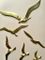 Mid-Century Brass Seagulls Wall Decoration from Superbrass, 1960s, Set of 6 3