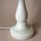 Lámpara de mesa sueca vintage de alabastro macizo blanco, Imagen 3
