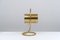 Lampada da tavolo modernista in ottone, anni '80, Immagine 4