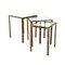 Italian Brass & Glass Nesting Tables, 1950s, Image 5