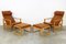 Mid-Century Model 2254 Lounge Chairs with Ottomans by Børge Mogensen for Fredericia, Set of 4 1