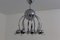 Lámpara de araña vintage de cromo, Imagen 4
