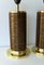 Vintage Danish Brass Table Lamps, Set of 2 7