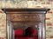 Antique Provencal Cabinet with Glass & Carved Oak 3