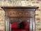Antique Provencal Cabinet with Glass & Carved Oak, Image 3