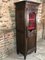 Antique Provencal Cabinet with Glass & Carved Oak 2