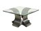 Italian Stainless Steel Coffee Table by Francois Monnet, 1970s 1