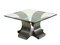 Italian Stainless Steel Coffee Table by Francois Monnet, 1970s, Image 1