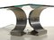 Italian Stainless Steel Coffee Table by Francois Monnet, 1970s, Image 4