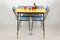 Blue and Yellow Formica Kitchen Table, 1970s 2