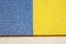 Tavolo da cucina in formica gialla e blu, anni '70, Immagine 7