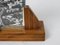 French Art-Deco Wood & Chrome Picture Frame, Image 5