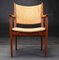 Fully Restored Model 713 Oak Armchair by Hans. J. Wegner for Johannes Hansen, 1960s, Image 1