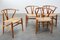 CH24 Wishbone Chairs by Hans J. Wegner for Carl Hansen, 1960s, Set of 4 14