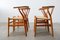 CH24 Wishbone Chairs by Hans J. Wegner for Carl Hansen, 1960s, Set of 4 4