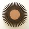 Mid-Century French Modern Sunburst Gilt Metal Wall Mirror, Image 11