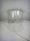 Lampada da tavolo in vetro lattimo e trasparente, Italia, anni '70, Immagine 1