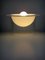 Lampe de Bureau en Verre Lattimo et Verre Transparent, Italie, 1970s 5