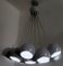 Italian White Varnished Metal Chandelier with 19 Lampshades, 1980s 5